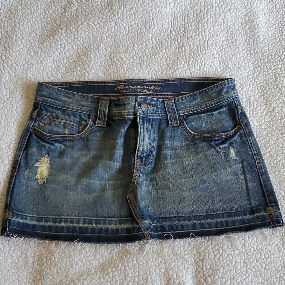 Abercrombie and Fitch Denim Mini Skirt